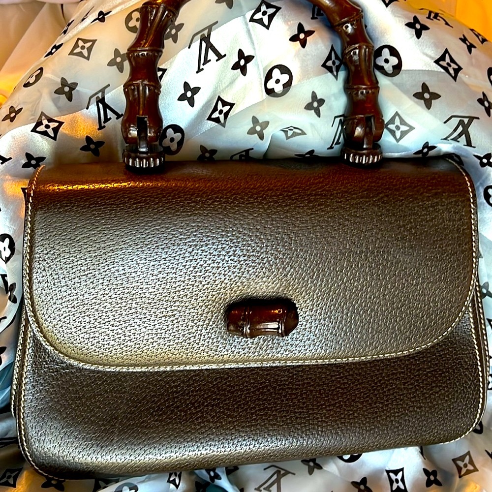 Pristine Gucci Vintage Bamboo Top Handle Bag - Picture 2 of 15